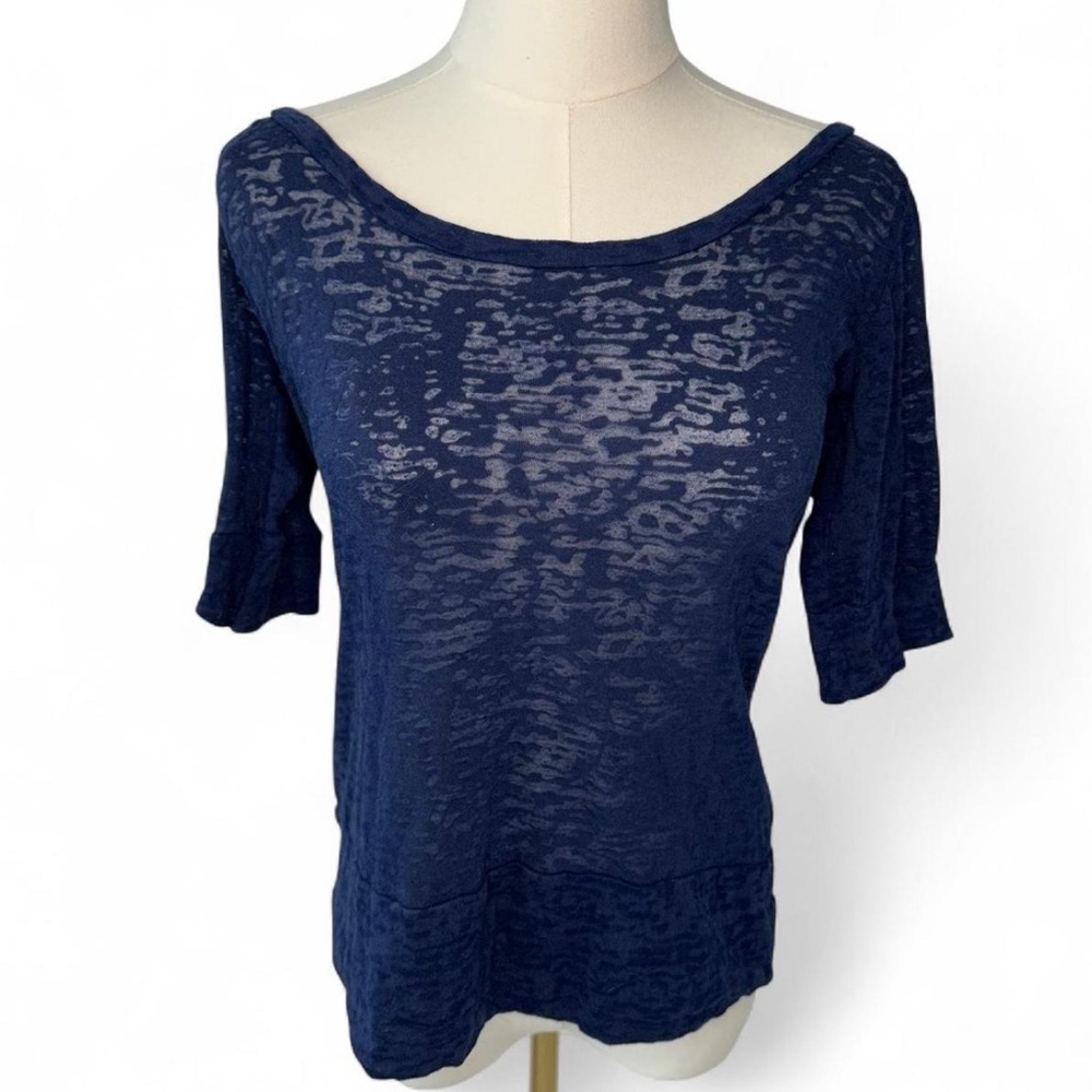 Rue21 Deep Blue Sheer Women's Blouse